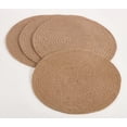 thumbnail image 1 of Fennco Styles Jute Natural Design 15-inch Round Placemat - Set of 4, 1 of 3
