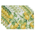 thumbnail image 1 of Fennco Styles Lemon Printed Design Placemats 13 x 19 Inch, Set of 4 for Home DÃ©cor, Banquets and Special Occasions, 1 of 4