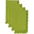 thumbnail image 1 of Fennco Styles Lizette Fringed Festive Cotton Napkins 20-inch Square, Set of 4 - Kiwi Dinner Napkins for Everyday Use, Holidays, Banquets, Family Gatherings and Special Occasions, 1 of 5