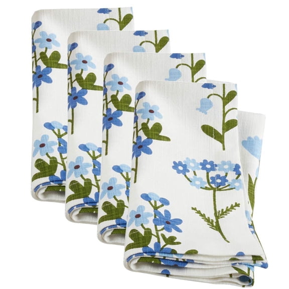 Fennco Styles Lovely Floral Print 100% Cotton Table Linen Collection