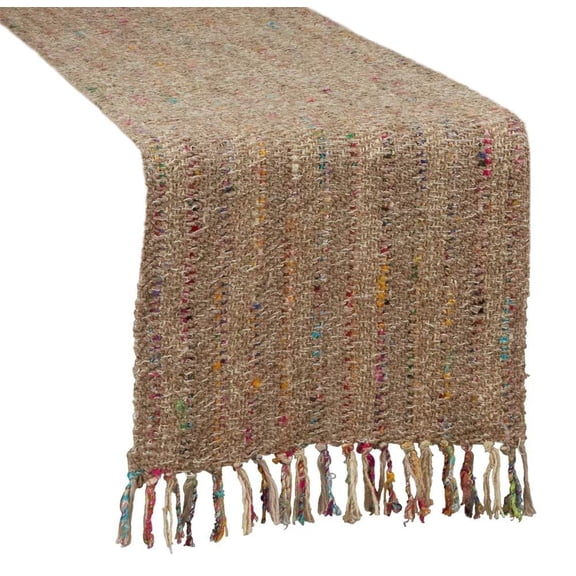 Fennco Styles Lush Thin Striped 100% Cotton Table Runner 16 x 72 Inch - Table Cover for Home DÃ©cor, Dining Table, Banquets, Holidays and Special Events