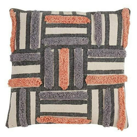 Fennco Styles Luxury Embroidery & Print Down Filled Decorative Throw Pillow