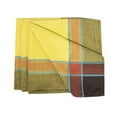 thumbnail image 1 of Fennco Styles Maison Beaujard Collection Modern ProvenÃ§al 20 x 20 Inch Cloth Napkins, Set of 4 â€“ Marigold Plaid Dinner Napkins for Banquets, Family Dinners, Special Events and Table DÃ©, 1 of 5