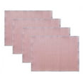 thumbnail image 1 of Fennco Styles Modern Basket Weave Placemats 13"W x 18"L, Set of 4 - Pink Woven Table Mats Heat Resistant Insulation Anti-Slip for Home, Boho Décor, Dining Table, Banquets and Special Events, 1 of 8