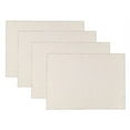 thumbnail image 1 of Fennco Styles Modern Basket Weave Placemats 13" W x 18" L, Set of 4 - White Woven Table Mats Heat Resistant Insulation Anti-Slip for Home, Boho Décor, Dining Table, Banquets and Special Events, 1 of 8
