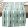 thumbnail image 1 of Fennco Styles Modern Embroidered Design Table Runner 16 x 70 Inch - Aqua Table Cover for Home, Dining Table, Banquet, Family Gathering and Special Occasion, 1 of 7