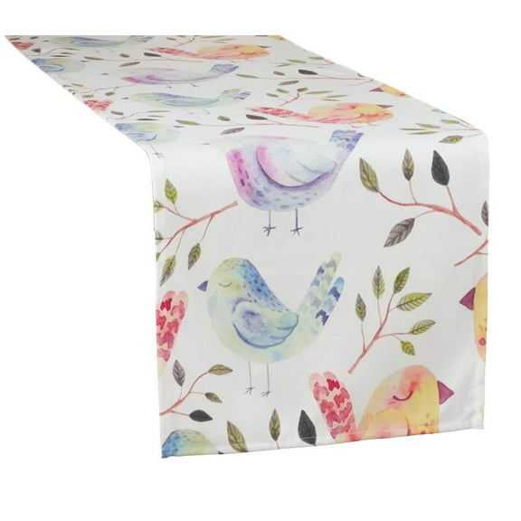 Fennco Styles Modern Flock of Birds Design Table Linen Collection