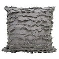 thumbnail image 1 of Fennco Styles Modern Fringe Stripe Cotton Decorative Throw Pillow 17" W x 17" L - Cotton Cushion for Home, Farmhouse, Couch, Living Room, Bedroom and Office Décor, 1 of 14
