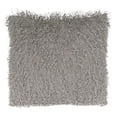 thumbnail image 1 of Fennco Styles Modern Shaggy Shimmer Decorative Throw Pillow 18" W x 18" L - Platinum Soft Textured Cushion for Home, Couch, Living Room, Bedroom, Office Décor and Everyday Use, 1 of 3