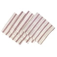 thumbnail image 1 of Fennco Styles Modern Striped Linen Blend Cloth Napkins 20" W x 20" L, Set of 4 - Burgundy Woven Dinner Napkins for Home Décor, Dining Table, Banquets, Family Gathering and Special Events, 1 of 5