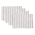 thumbnail image 1 of Fennco Styles Modern Striped Linen Blend Placemats 14" W x 20" L, Set of 4 - Grey Woven Table Mats for Home Décor, Dining Table, Banquets, Family Gathering and Special Events, 1 of 6