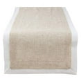 thumbnail image 1 of Fennco Styles Moldura Collection Classic Double Layer Linen Blend 18 x 72 Inch Table Runner – Natural Table Runner for Banquets, Wedding, Special Events and Home Décor, 1 of 4