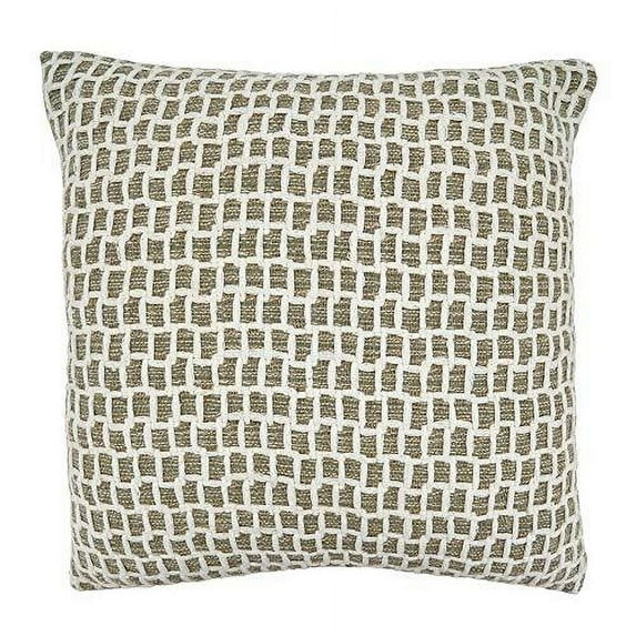 Fennco Styles Natural Net Design Pure Cotton Decorative Throw Pillow