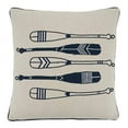 thumbnail image 1 of Fennco Styles Nautical Design Decorative Throw Pillow - Navy Blue Cotton Coastal Pillow for Home, Couch, Living Room, Bedroom, Beach House Décor, 1 of 11