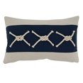 thumbnail image 1 of Fennco Styles Nautical Design Decorative Throw Pillow - Navy Blue Cotton Coastal Pillow for Home, Couch, Living Room, Bedroom, Beach House Décor, 1 of 11