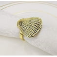 thumbnail image 1 of Fennco Styles Nautical Seashell Metal Napkin Rings, Set of 4, 1 of 7