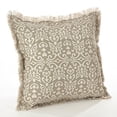 thumbnail image 1 of Fennco Styles Naxos Collection Geometric Design Down Filled Cotton Throw Pillow - 20"x20" (Natural), 1 of 2