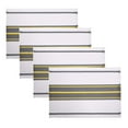 thumbnail image 1 of Fennco Styles Netural Stripes Fringe Canvas Cotton Table Linens Collectioni, 1 of 6