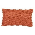 thumbnail image 1 of Fennco Styles Nubby Textured Design Cotton Down Filled Throw Pillow 12" W X 20" L - Rust Decorative Pillow for Home, Couch, Bedroom, Living Room and Office Décor, 1 of 5