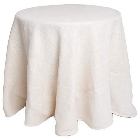 Fennco Styles Passe Partout Burlap Lined Tablecloth. 100% Burlap.