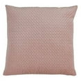 thumbnail image 1 of Fennco Styles Pinsonic Velvet Decorative Throw Pillow 18" W x 18" L - Blush Square Cushion for Home, Couch, Bedroom, Living Room and Office Décor, 1 of 4