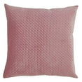 thumbnail image 1 of Fennco Styles Pinsonic Velvet Decorative Throw Pillow 18" W x 18" L - Dusty Rose Square Cushion for Home, Couch, Bedroom, Living Room and Office Décor, 1 of 4