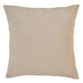 thumbnail image 1 of Fennco Styles Pinsonic Velvet Decorative Throw Pillow 18" W x 18" L - Natural Square Cushion for Home, Couch, Bedroom, Living Room and Office Décor, 1 of 3