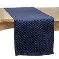 thumbnail image 1 of Fennco Styles Pinsonic Velvet Solid Color Table Runner 16" W x 72" L - Navy Blue Elegant Table Cover for Home, Dining Table Décor, Banquets, Family Gatherings and Special Occasions, 1 of 2