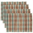 thumbnail image 1 of Fennco Styles Plaid Woven Water Hyacinth Placemats 14 x 20 Inch, Set of 4, 1 of 6
