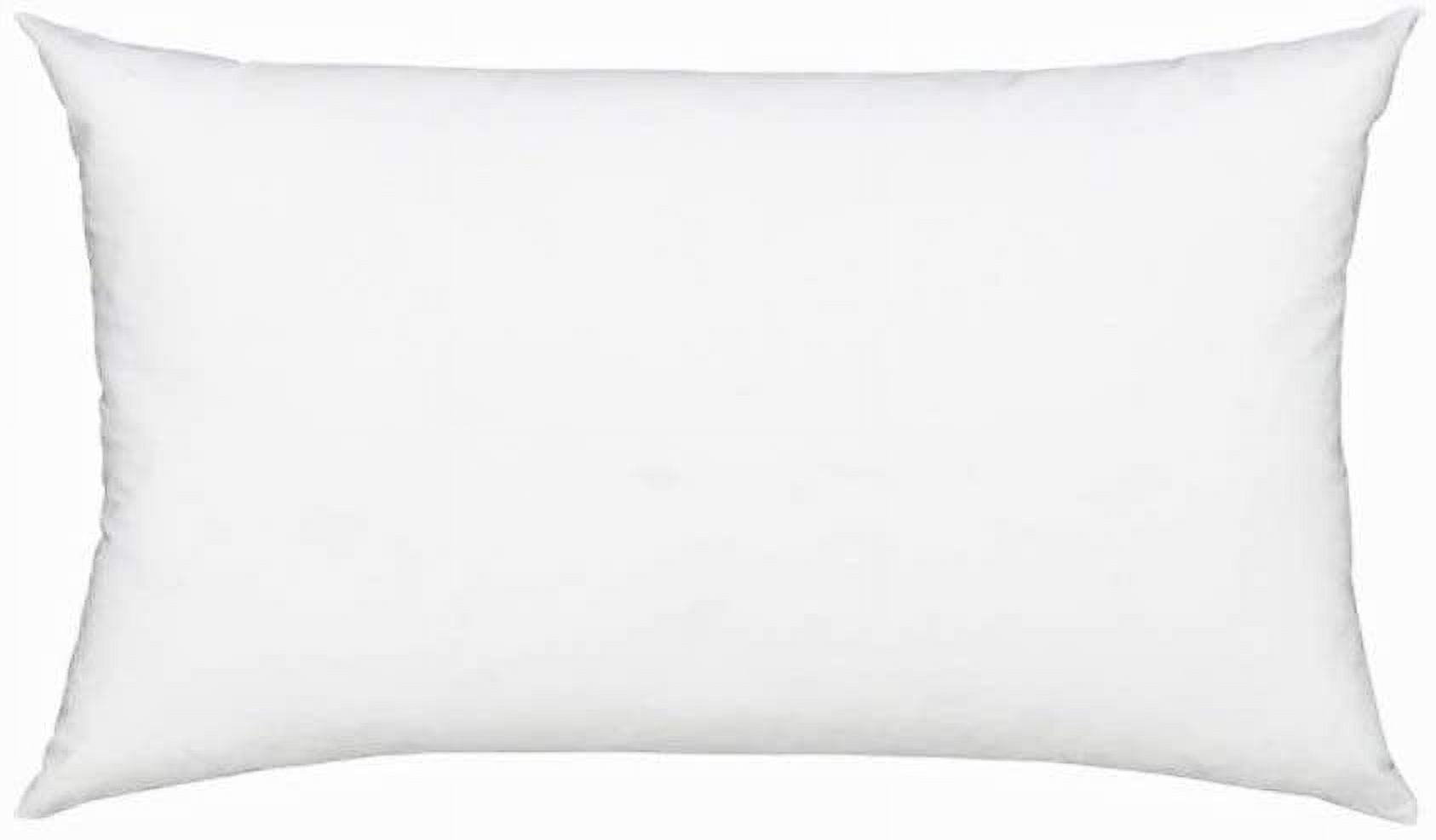 fennco styles polyester fiber white pillow insert - made in usa (11x15) 