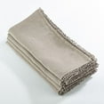 thumbnail image 1 of Fennco Styles Pomponin Collection Pom Pom Design 100% Linen Cloth Napkins 20"x20", Set of 4, Natural, 1 of 1