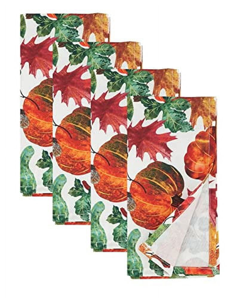 Fennco Styles Pumpkin Foliage Harvest Cloth Napkins 20