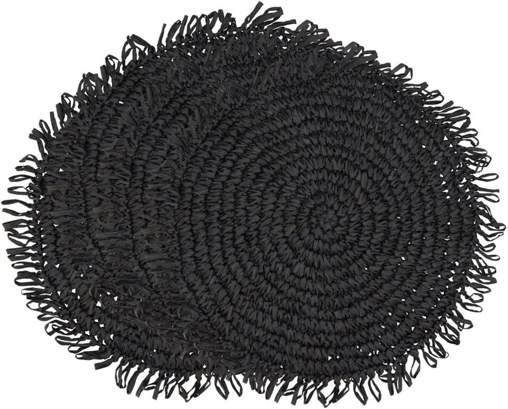 Fennco Styles Raffia Fringe Placemat 14