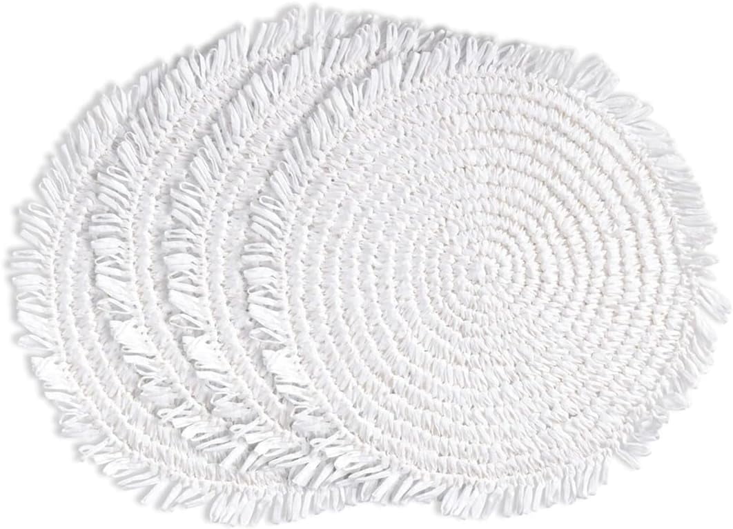 Fennco Styles Raffia Fringe Placemat 14