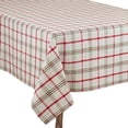 thumbnail image 1 of Fennco Styles Red & Green Holiday Plaid Design 100% Cotton Table Linen, 1 of 8