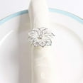 thumbnail image 1 of Fennco Styles Rhinestone Crystal Flower Napkin Rings Wedding Holiday Table Decoration - Set of 4, 1 of 11