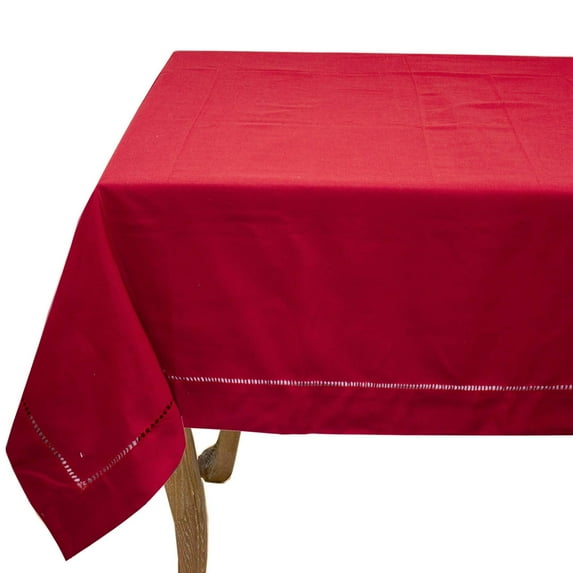 Fennco Styles Rochester Collection Classic Hemstitched Solid Color Daily Use Table Linens
