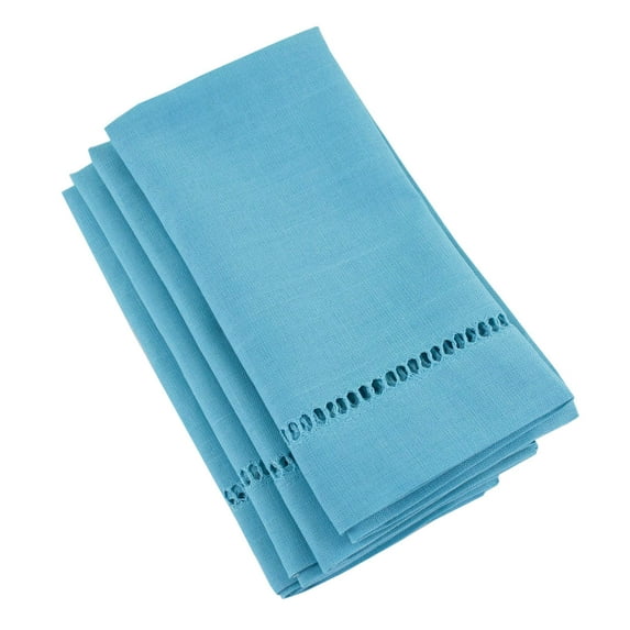 Fennco Styles Rochester Collection Classic Hemstitched Solid Color Daily Use Table Linens