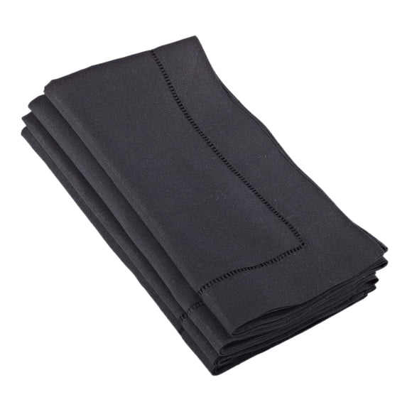 Fennco Styles Rochester Collection Dinner Napkin with Hemstitched Border (22" Square Napkin-Set of 4)