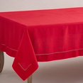 thumbnail image 1 of Fennco Styles Rochester Collection Tablecloth with Hemstitched Border - Red - 84" Square, 1 of 9