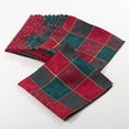 thumbnail image 1 of Fennco Styles Royal de Noel Collection Plaid Design Dinner Napkins - 20" Square, 1 of 1