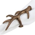 thumbnail image 1 of Fennco Styles Rustic Antler Design Aluminum Branch Napkin Rings, Set of 4, 1 of 5