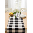 thumbnail image 1 of Fennco Styles Rustic Collection Buffalo Check 14 x 103 Inch Cotton Blend Table Runner - Black Check Table Runner for Banquets, Christmas, Holiday, Special Events and Home Décor, 1 of 7