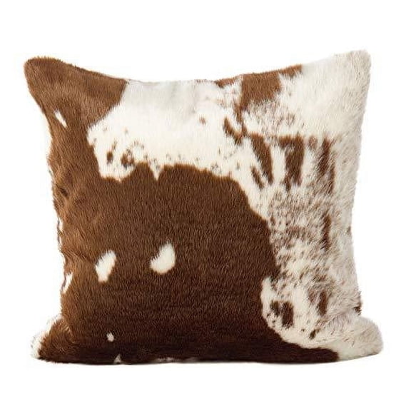 Fennco Styles Rustic Faux Fur Cow Hide Home Décor – Brown Lait Home Decoration for Banquets, Family Gathering, Special Events