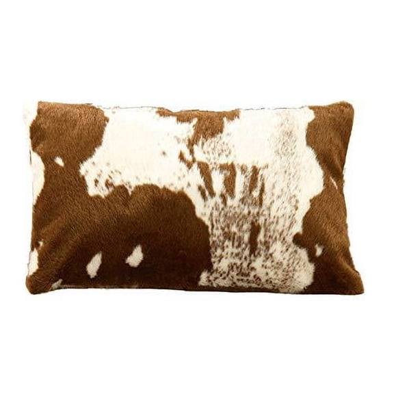 Fennco Styles Rustic Faux Fur Cow Hide Home DÃ©cor â€“ Brown Lait Home Decoration for Banquets, Family Gathering, Special Events