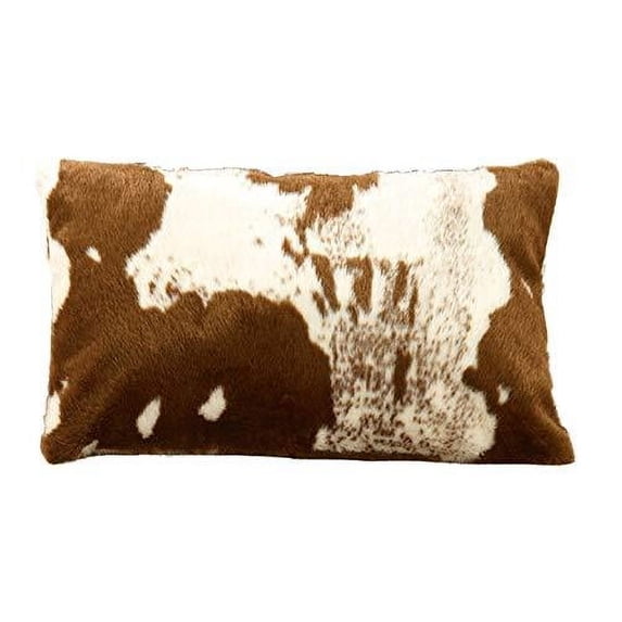 Fennco Styles Rustic Faux Fur Cow Hide Home Décor – Brown Lait Home Decoration for Banquets, Family Gathering, Special Events