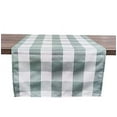 thumbnail image 1 of Fennco Styles Sage Green Buffalo Check Rustic Table Runner 16" W x 36" L - Handmade in USA, 1 of 16