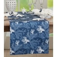 thumbnail image 1 of Fennco Styles Sea Coral Print Coastal Table Runner 16"W x 72"L - Navy Blue Sea Life Rectangle Table Cover for Home, Dining Table Décor, Banquets, Family Gatherings, Everyday Use and Special Occasions, 1 of 1