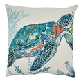 thumbnail image 1 of Fennco Styles Seaworld 20 Inch Square Cotton Decorative Throw Pillow, 1 of 13