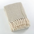 thumbnail image 1 of Fennco Styles Sevan Collection Soft Cotton Chevron Throw Blanket, 1 of 2